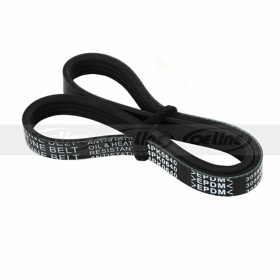 Cinturón serpentino EPDM 4PK640 para 93-96 Eagle Summit Hyundai Scoupe Plymouth Colt Foto 3 de 4