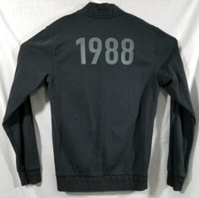 Vtg 1988 Nike Black Full Zip Soccer Track Jacket RED TAG Size Medium RARE 80s