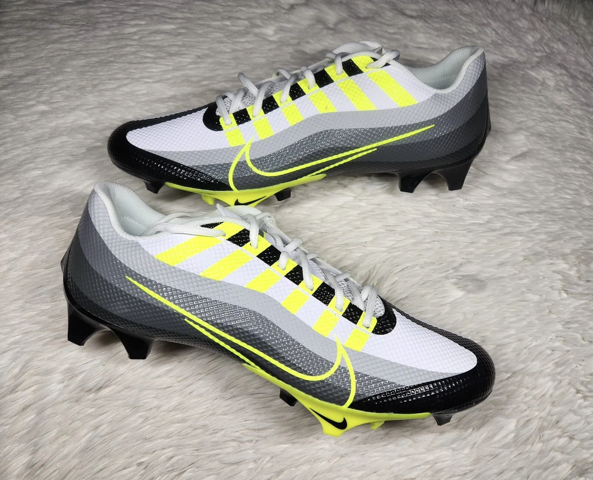 Nike Vapor Edge Speed 360 Football Cleats Grey Neon Green Black Air Max 95  sz 15