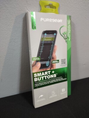 New PureGear Smart+Buttons Glass Screen Protector Apple iPhone 6+ 6s+ 7+ 8+ Plus