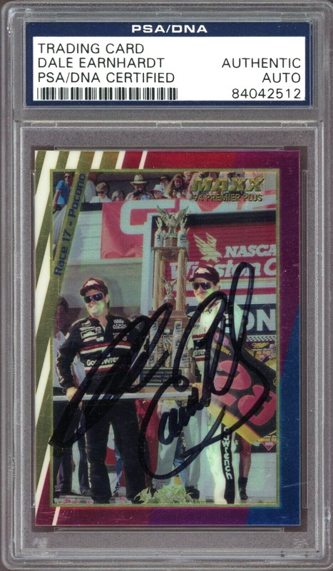 1994 Maxx NASCAR Dale Earnhardt Sr. Autographed Card PSA