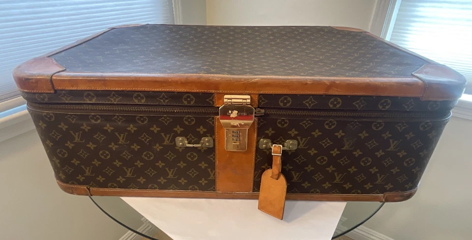 Louis Vuitton LARGE Monogram Hard Shell Suitcase Interior Straps 31”~See Desc - Image 2 of 4