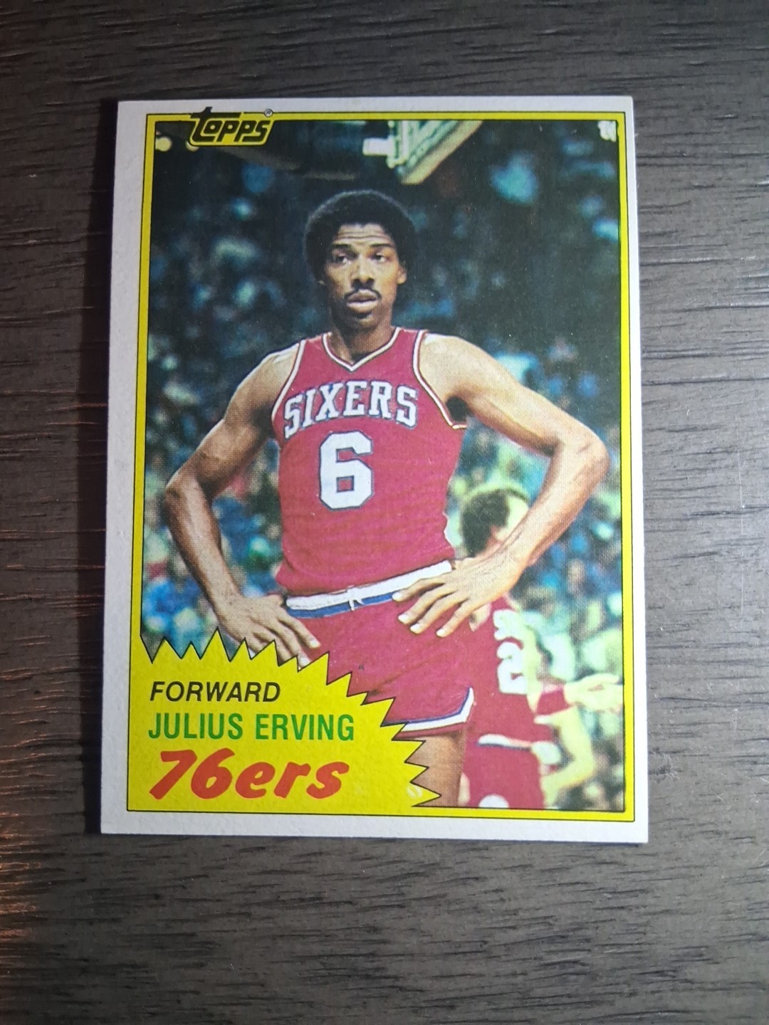 JULIUS ERVING 1981-82 Topps Basketball Card #30 Philadelphia 76ers HOF
