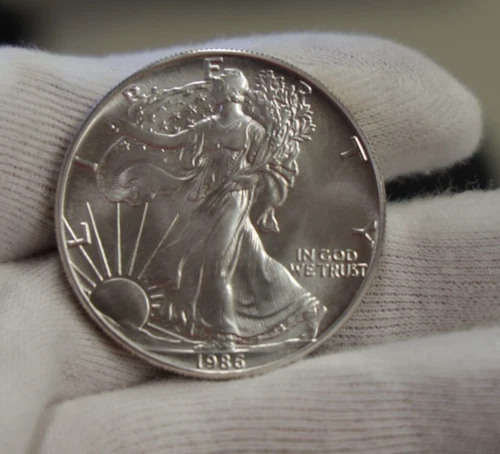 1986 US Silver Eagle $1 Unc Key Date First Year