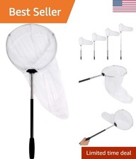 Lightweight  Sturdy 12" Butterfly Net with 24" Depth for Nature Exploration