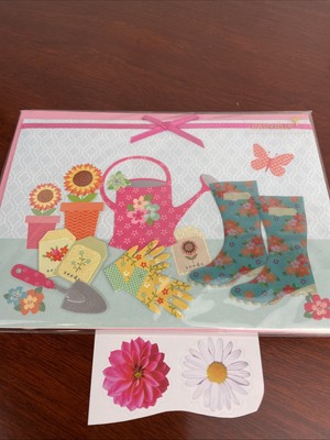   Papyrus Happy Mothers Day Card Gardening Theme 3D Watering Can .. Stickers 