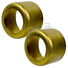 2 PC 32571 Brass Ferrule .725" ID x .53" Long Smooth Crimp Hose Fitting