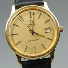 [N MINT] Orologio Vintage OMEGA Seamaster Cal.1342 Push Crown Gold 35mm...
