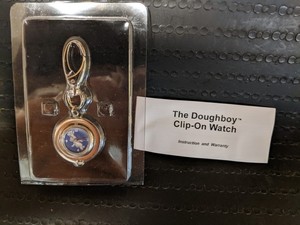 PILLSBURY POPPIN' FRESH DOUGHBOY CLIP - ON WATCH - unopened .. with instructions