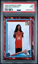 2025 PANINI DONRUSS WNBA RED LAVA #99 ANEESAH MORROW ROOKIE RC /399 PSA 9