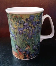 Iris Vincent Van Gogh Fine Bone China Coffee /Tea Mug Cup - Sutherland England 