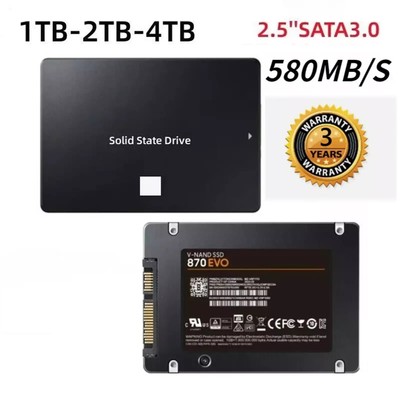 NEW 4TB 2TB 1TB SSD 2.5'' SATA III Internal Solid State Drive PC/MAC 560MB/s LOT