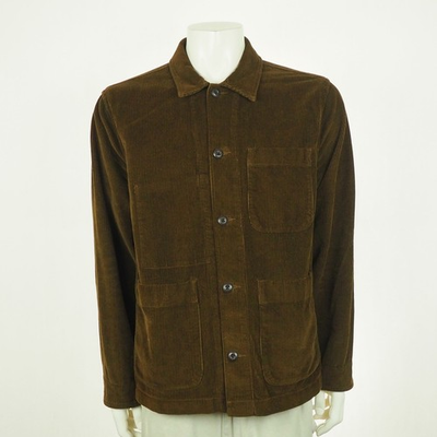 #ad Wallace amp; Barnes Corduroy Chore Jacket Mens Large Brown Shacket Cord Cotton $69.99