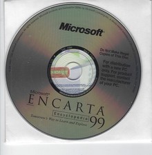 Vintage Microsoft Encarta Encyclopedia 99 CD-Rom  1993-1998
