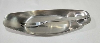 WMF-Cromargan PETITE SERVER Fraser's Stainless Fork + Dish 8606, Germany NICE