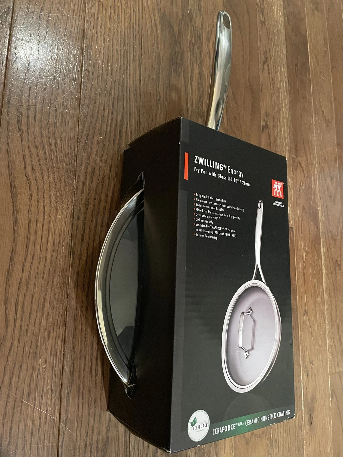 ZWILLING Energy Fry Pan with Glass Lid - 10” - 26 cm
