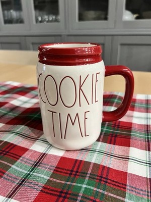 Rae Dunn Ceramic  Cookie Time  Coffee Tea Mug   Holiday Farmhouse Kitchen Decor