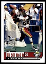 Cris Dishman 1998 UD Choice #191 Washington Redskins 31179 Football Card