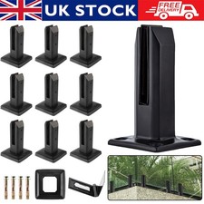 Black Stainless Steel Spigots Glass Pool Fence Fencing Clamp Balustrade Spigot