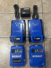 2x Kobalt 24V 3Ah Batteries 2 USB-C Chargers and 65Wpower adapter Bundle Genuine
