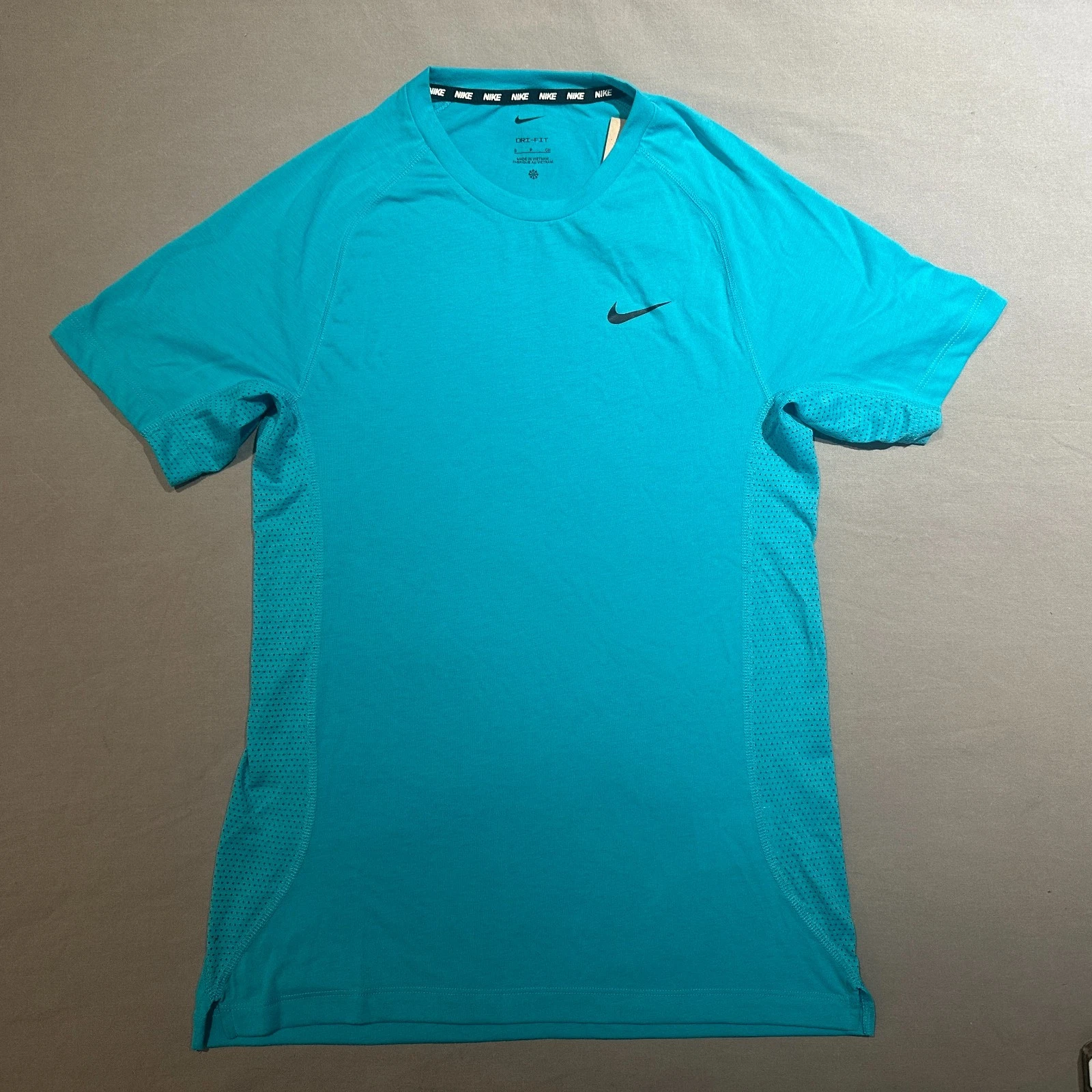 Nike Flex Rep Dri-FIT Fitness T-Shirt Teal Dusty Cactus Small Lifting CrossFit