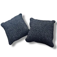 Ashley Midnight-Madness Throw Pillows 9810317 Textured Black Gray 2 Set 20” Mod