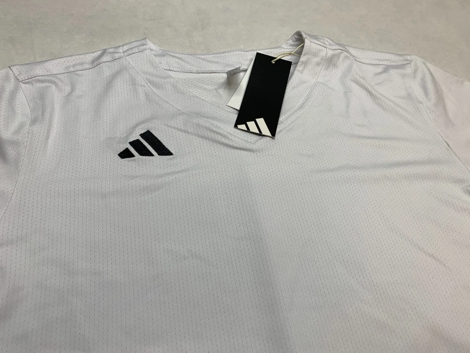 Adidas Instinct V-Neck Softball Jersey Women's Medium White JI8282 - Image 2 of 3