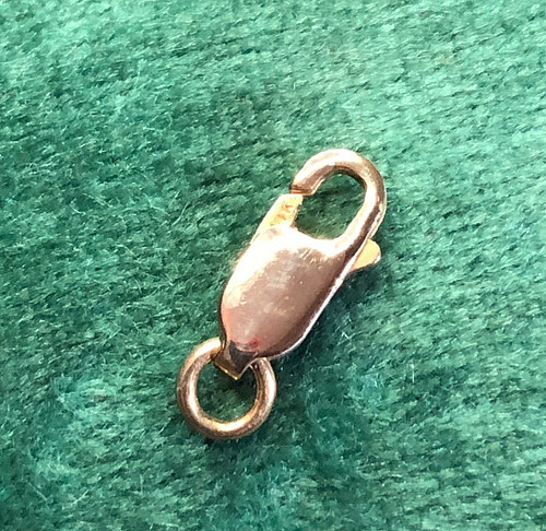 14k Yellow Gold Lobster Claw Clasp 11x4mm 0.7g Solid Gold Jewelry Finding 3354