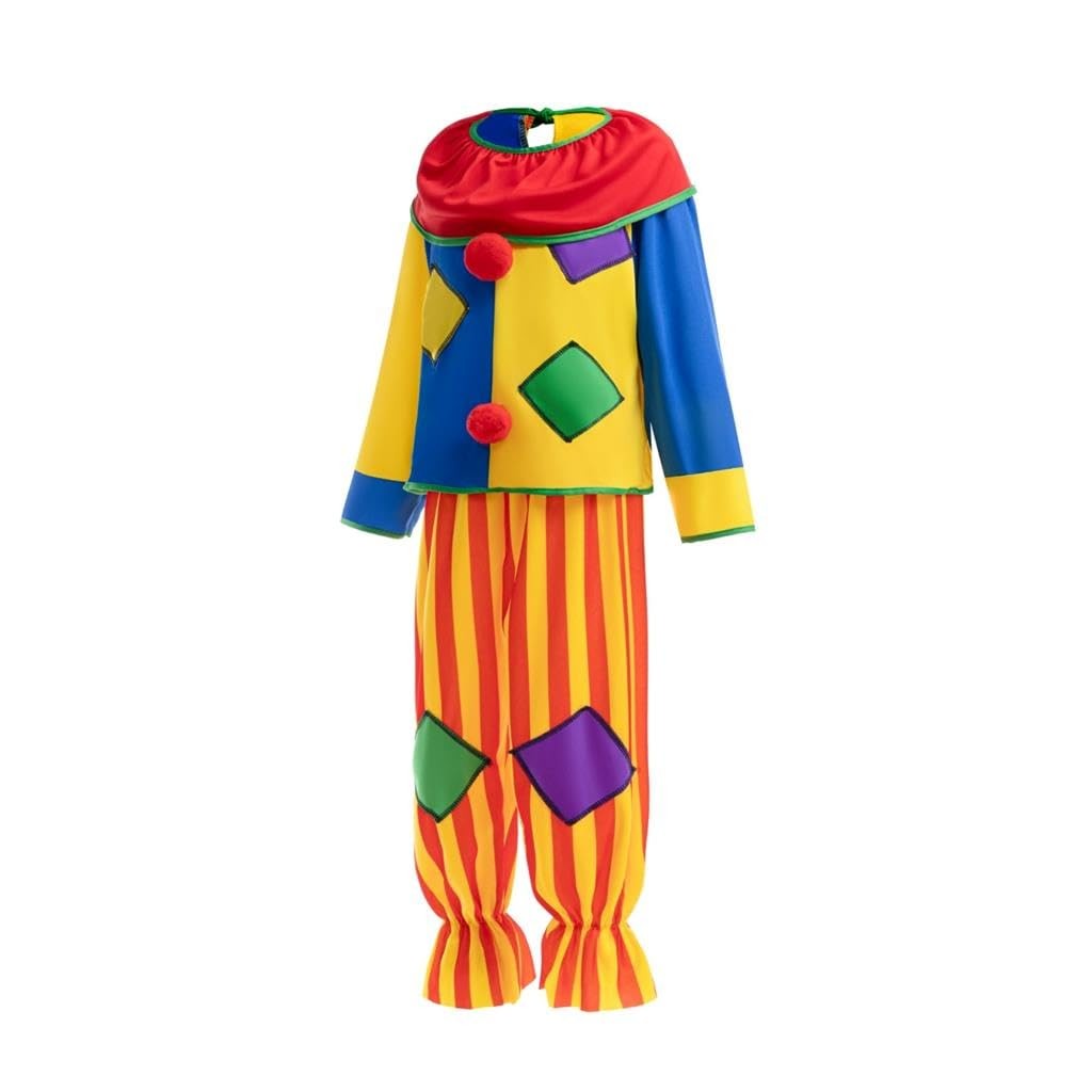 Déguisement de clown pour garçon avec perruque multicolore - 3