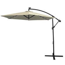 Monster Shop Cream 3m LED Cantilever Parasol - Used - Good Customer Return UG