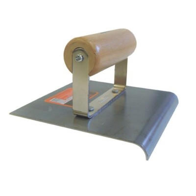 6'' x 6'' Edging Trowel with Hardwood Handle, TRWE-066