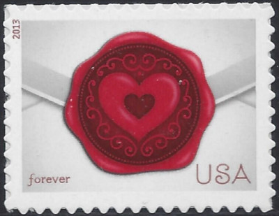 フォーエバースタンプ (2013) US Stamps 2013 Forever Sealed with Love Scott #4741 single | eBay