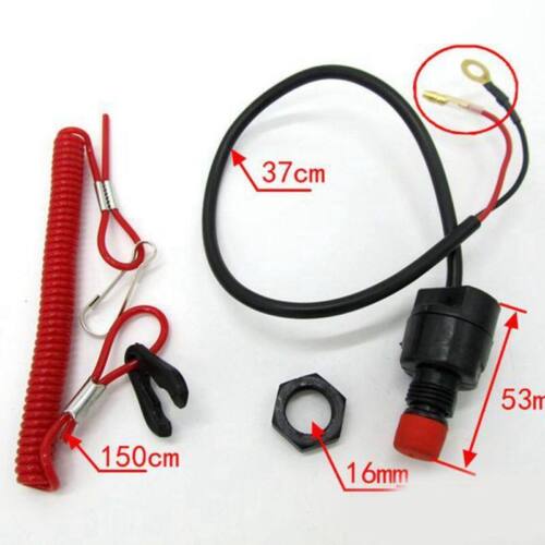 General Boat Outboard Engine Motor Kill Stop Switch w/ Safety Tether Lanyard UK - Picture 2 of 10