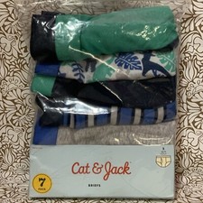    Cat  Jack Boys' Size Small Briefs - 7 Pack Multi Color/ Pattern 