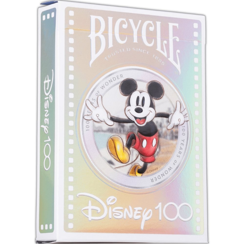Jeu de 54 Cartes Disney 100 Bicycle le cadeau d'anniversaire idéal pour petit et grand