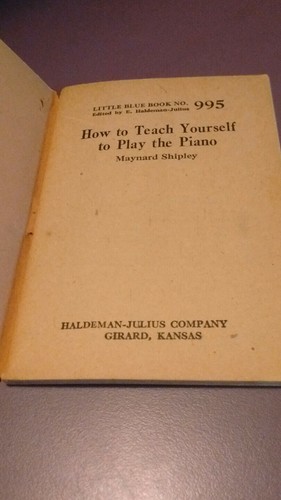 Little Blue Book 995, How to Teach Yourself to Play the Piano - Picture 2 of 5