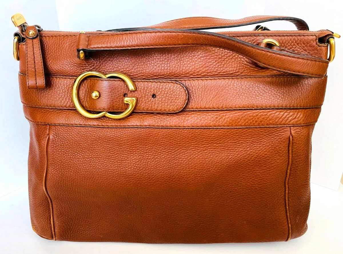 Gucci 269963 2WAY Ride Leather Satchel Brown Shoulder Bag | eBay