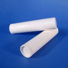Empty Chapstick Lip Balm Tube Packaging Cosmetic White DIY Containers 0.15 OZ