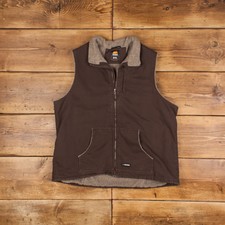 Vintage Berne Apparel Workwear Gilet 2xl Gilet Brown Womens Zip