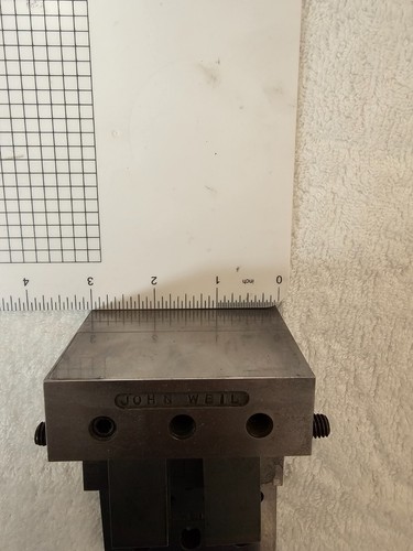 1-2-3 Fixture Block Angle Plate w/ Toe Clamps ⅜-16 Tapped – Toolmaker Made - Picture 10 of 11