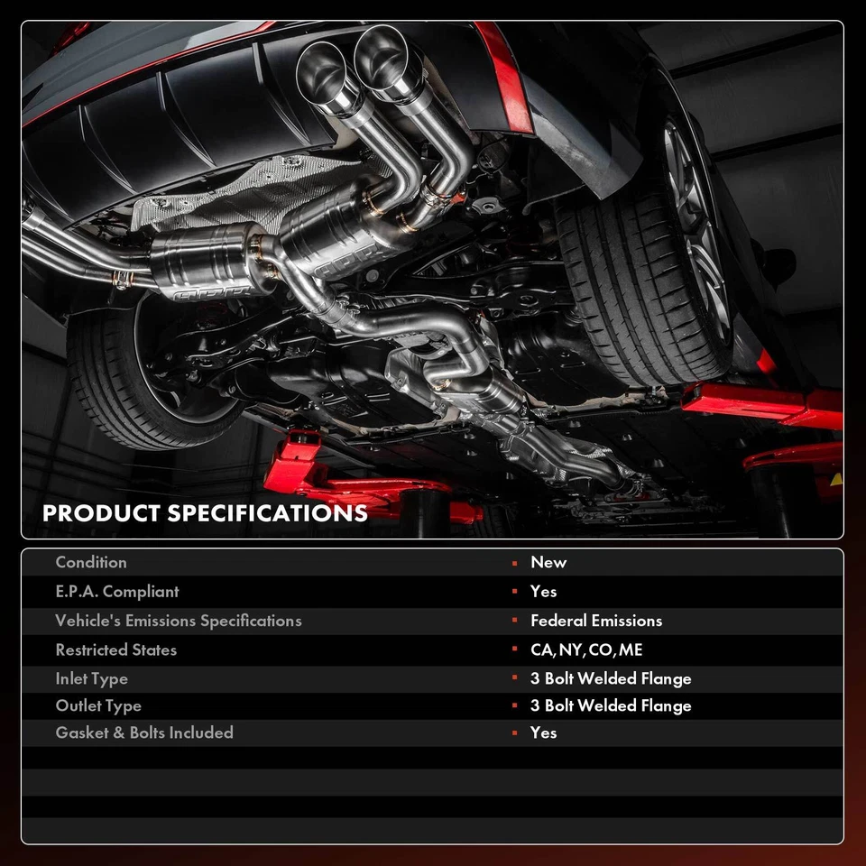 New Catalytic Converter with Gasket and Bolts for Saturn Ion 2003-2004 L4 2.2L - Image 3 of 4