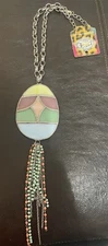 EGGstravangant Stained Glass Necklace Gypsy South MSRP $129.99