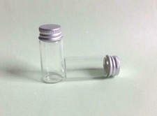 NEW 30pcs Good 10ml Vials Clear Glass Bottles with Aluminium cap