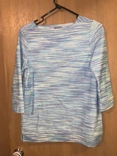 TALBOTS STRIPED TOP/BLOUSE  SIZE SMALL PETITE