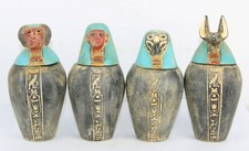 Rare Ancient Egyptian Pharaonic Antique 4 Canopic Jars BC Egyptology
