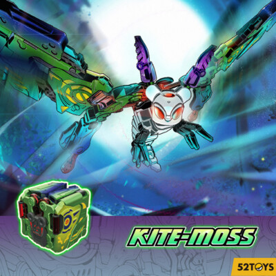 52TOYS Beastbox Serie Kite-Moss Deformation, giocattolo per bambini a partire dai 15 anni in su, preziosa figura d'azione, regalo colorato per feste di compleanno