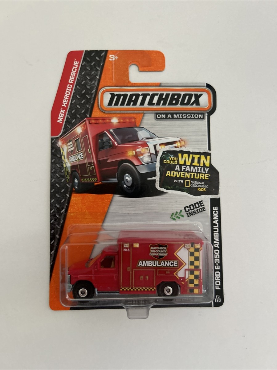 Ambulance Toys For Boys Matchbox Heroic Rescue Ford E-350 Ambulance | 1 ...