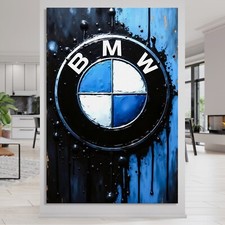 ✅ Wandbild, BMW Auto Logo