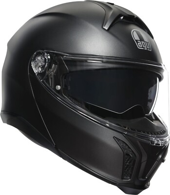 AGV Tourmodular ECE2206 Mono Solid Unisex Motorradhelm Schwarz Matt Größe XS