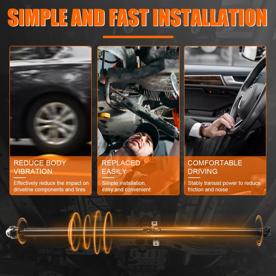 Rear Drive Shaft Prop Shaft Assembly For 2010-2017 Chevy Equinox GMC Terrain AWD Foto 4 de 4